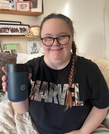 Ebonie with her Procurae cup