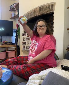 Ebonie working on her emotions via emotion cards