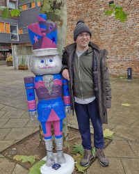 Nathan with Lliira at the York Nutcracker trail