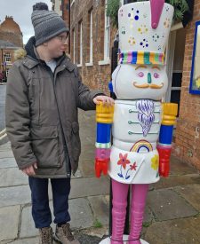Nathan with Sparkle at the York Nutcracker trail